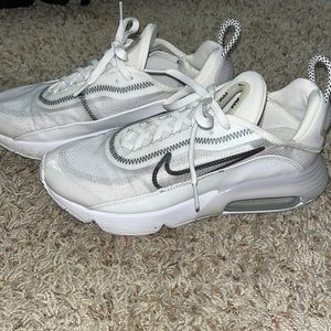 White Nike shoes